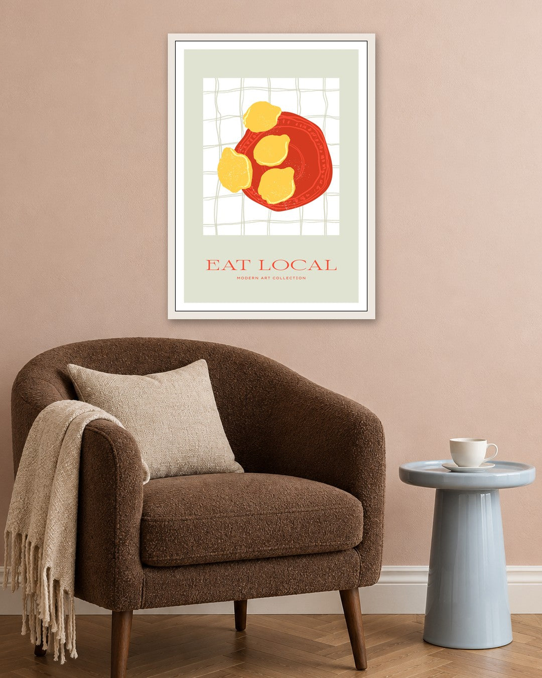 SENT Studio - Cravings Poster No. 20 - white frame in a room