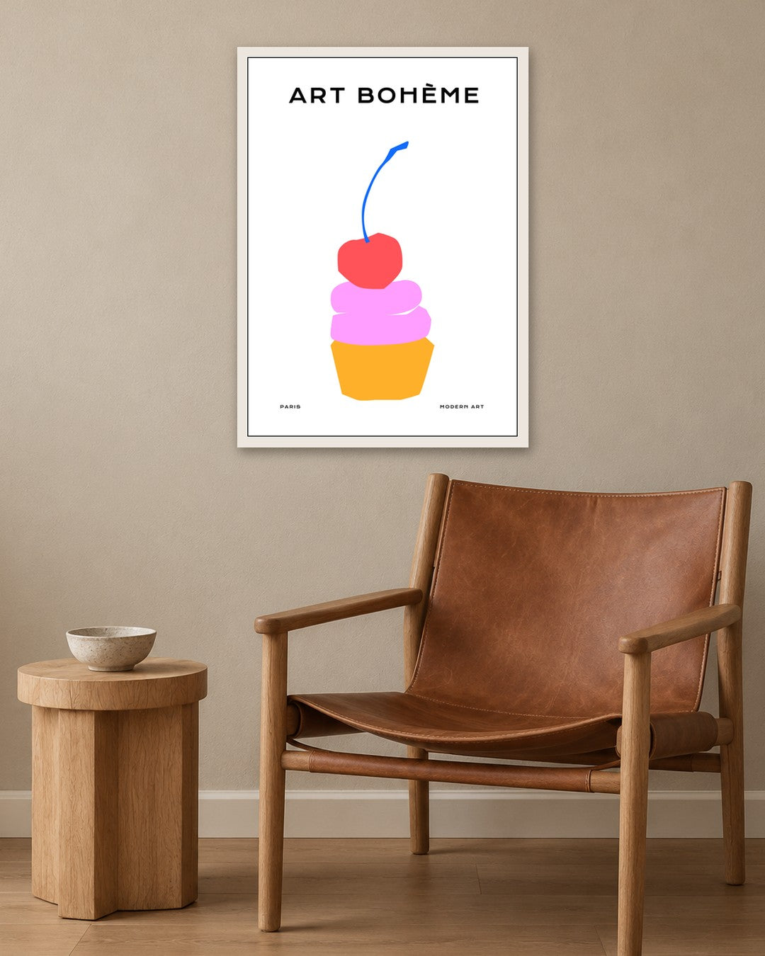 SENT Studio - Abstract Poster No. 67 - white frame in a room