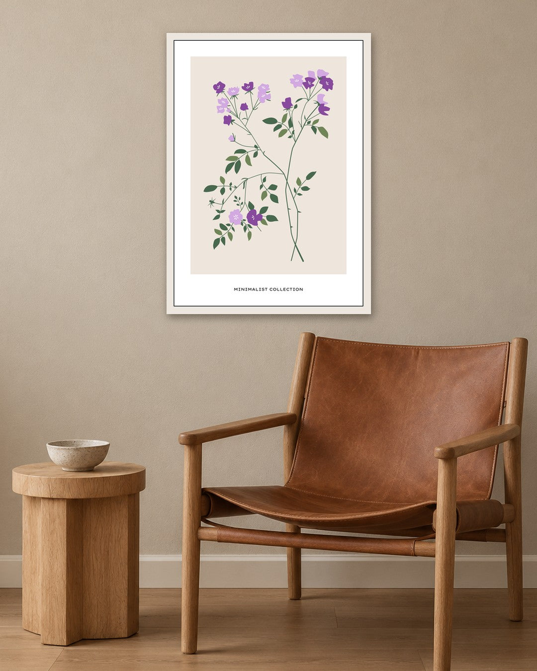 SENT Studio - Botanical Poster No. 56 - white frame in a room