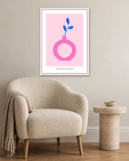 SENT Studio - Abstract Poster No. 47 - white frame in a room
