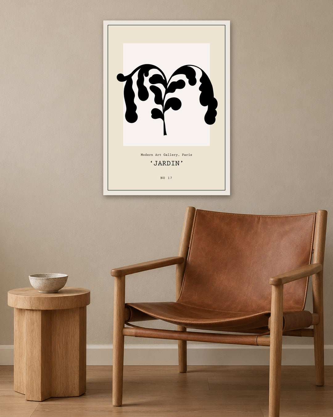 SENT Studio - Bohemian Poster No. 43 - white frame in a room