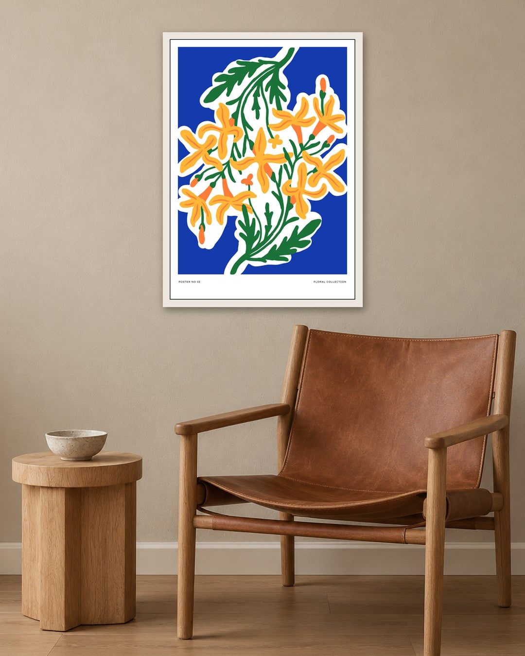 SENT Studio - Aesthetic Poster No. 2 - white frame in a room