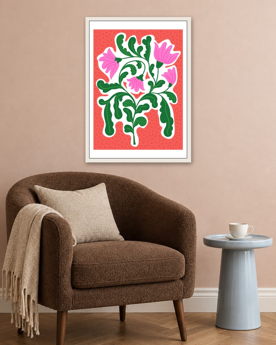 SENT Studio - Aesthetic Poster No. 34 - white frame in a room