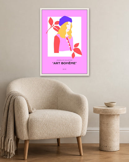 SENT Studio - Abstract Poster No. 11 - white frame in a room