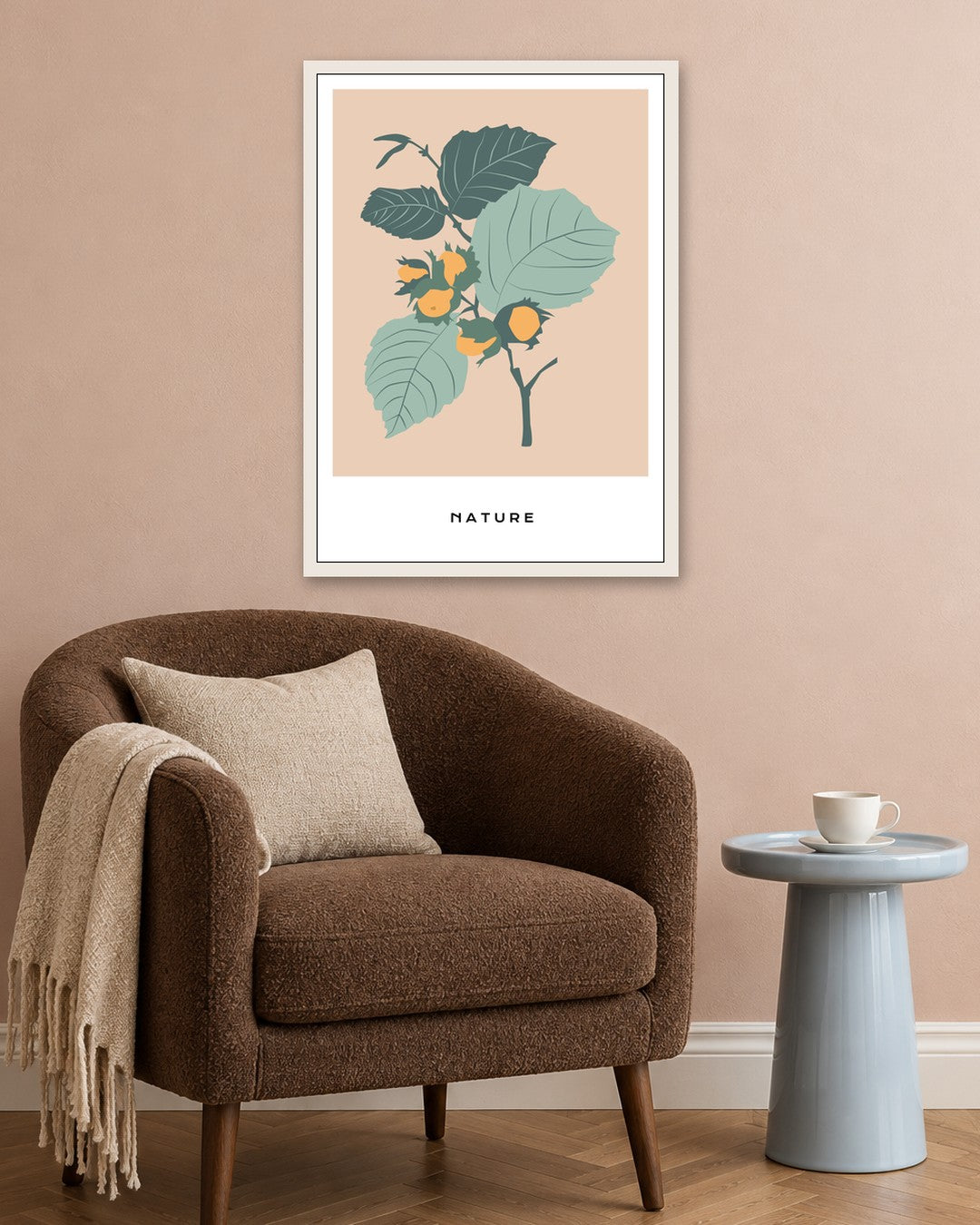 SENT Studio - Botanical Poster No. 69 - white frame in a room