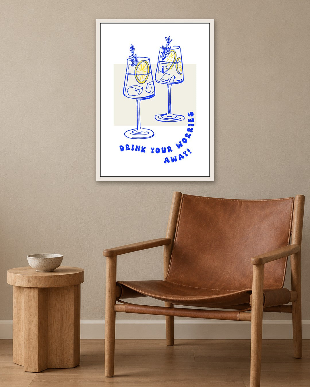 SENT Studio - Cravings Poster No. 33 - white frame in a room
