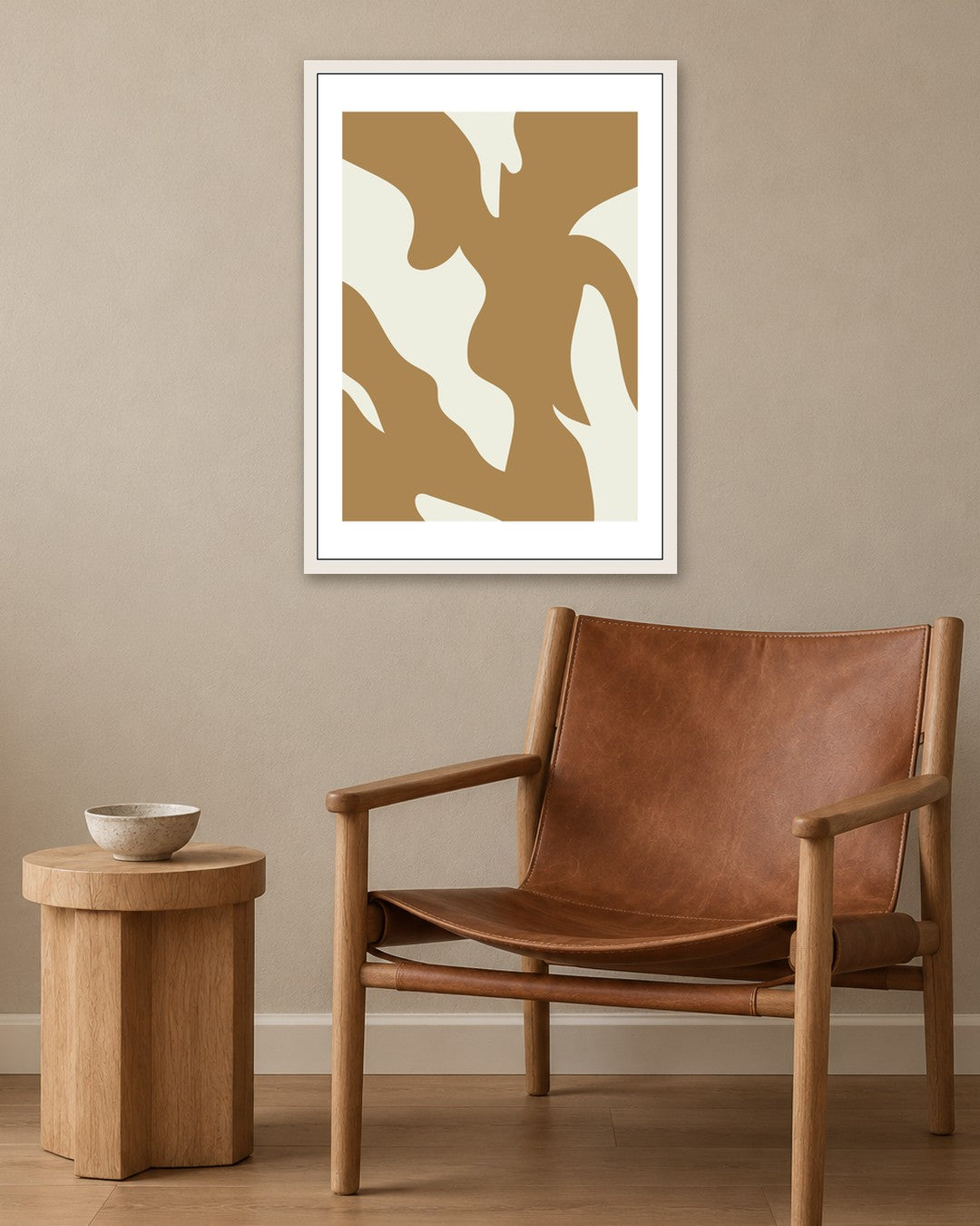 SENT Studio - Bohemian Poster No. 21 - white frame in a room