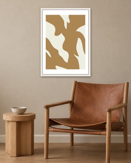 SENT Studio - Bohemian Poster No. 21 - white frame in a room
