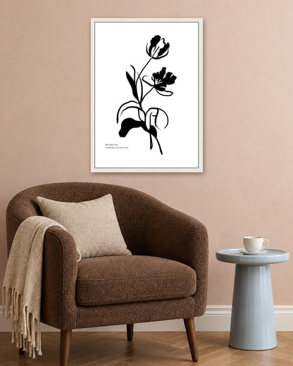 SENT Studio - Bohemian Poster No. 30 - white frame in a room