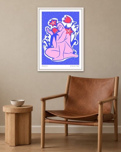SENT Studio - Aesthetic Poster No. 43 - white frame in a room