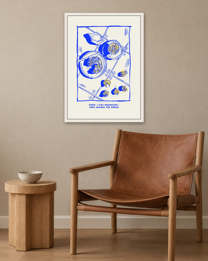 SENT Studio - Cravings Poster No. 41 - white frame in a room