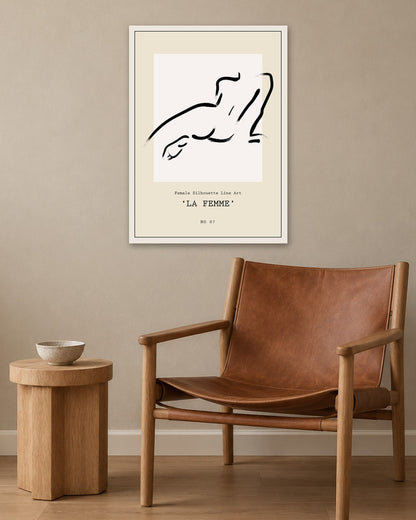 SENT Studio - Bohemian Poster No. 54 - white frame in a room