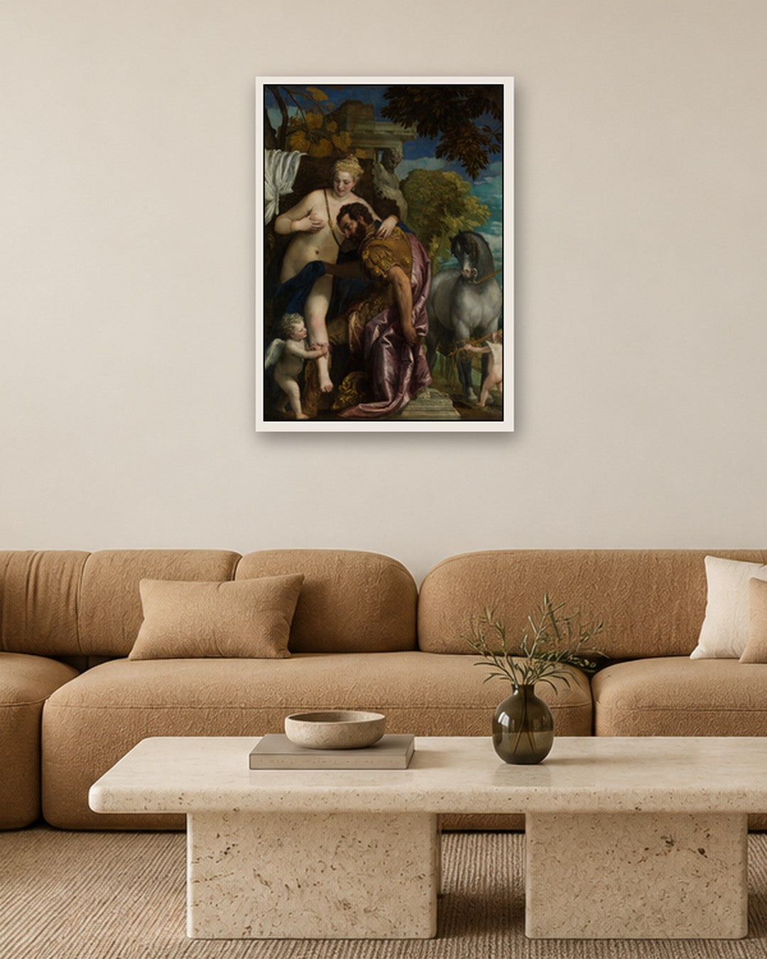 Renaissance Masters - Renaissance Masterpiece No. 132 - white frame in a room