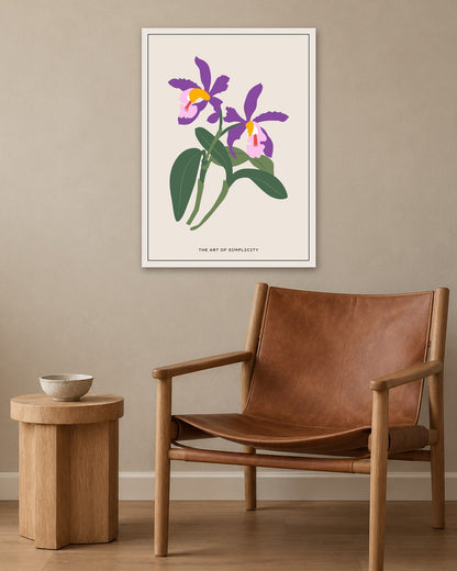 SENT Studio - Botanical Poster No. 32 - white frame in a room