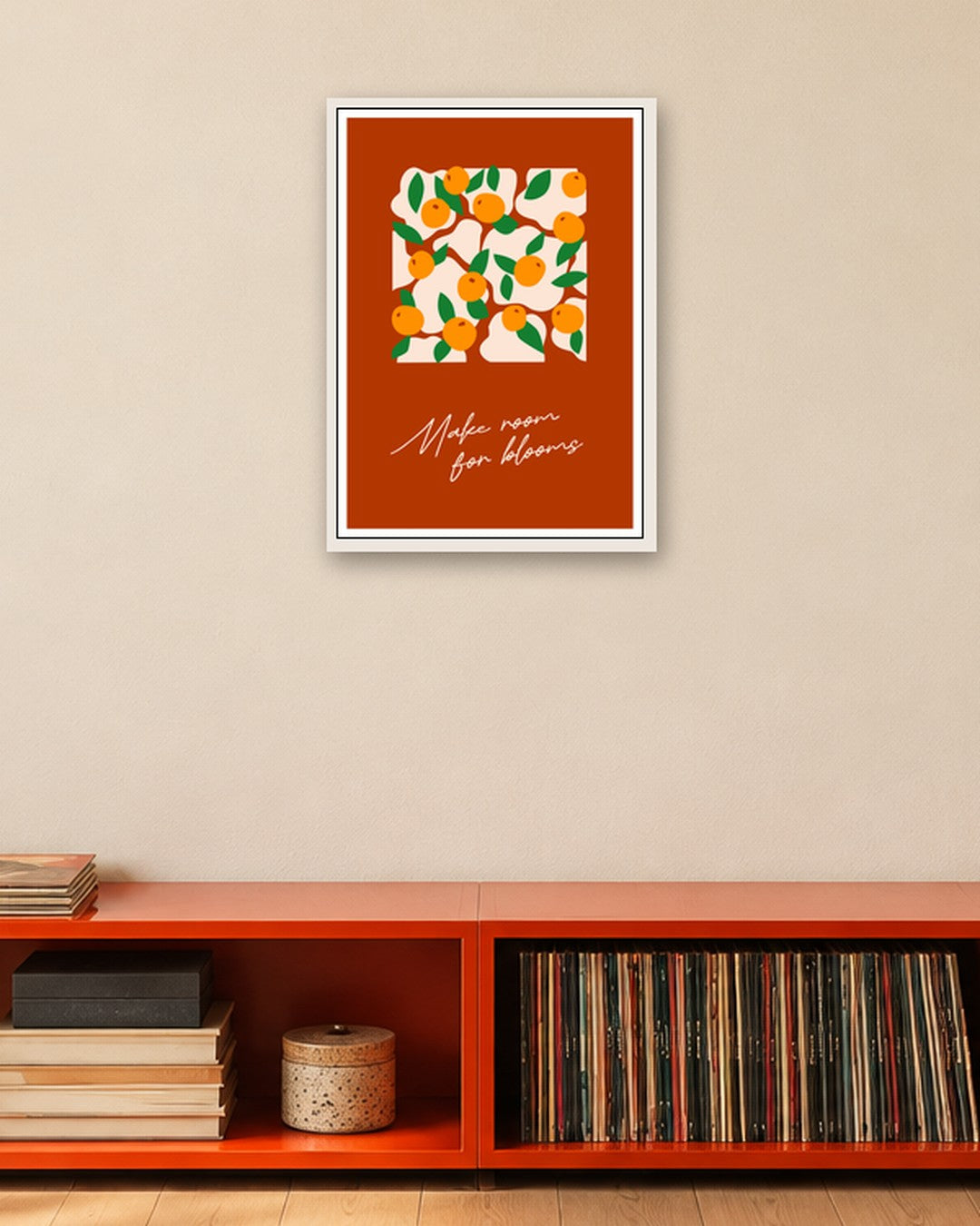 SENT Studio - Artistic Poster No. 20 - white frame in a room
