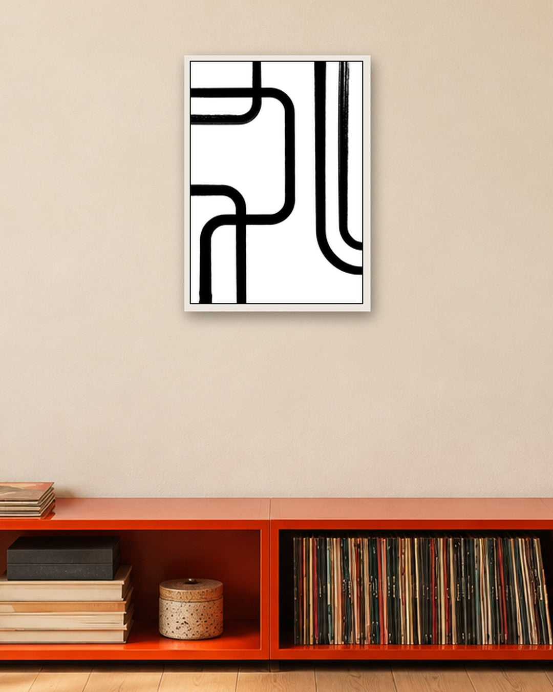 SENT Studio - Bohemian Poster No. 28 - white frame in a room