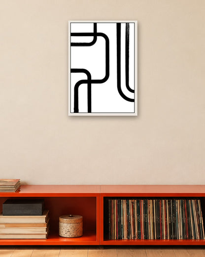 SENT Studio - Bohemian Poster No. 28 - white frame in a room