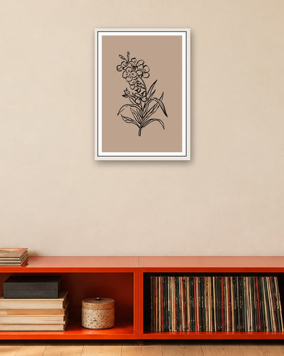 SENT Studio - Blooming Flowers Poster No. 60 - white frame in a room
