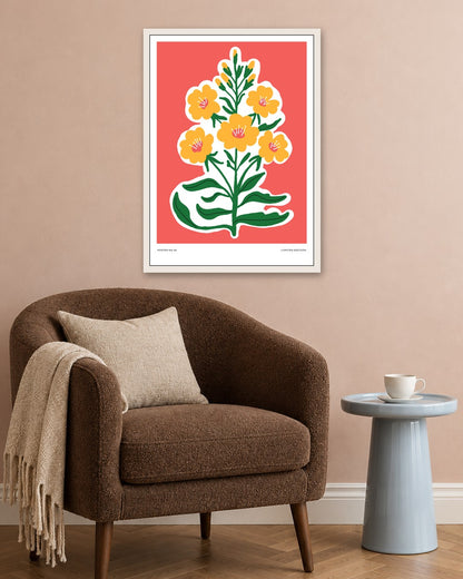 SENT Studio - Aesthetic Poster No. 6 - white frame in a room