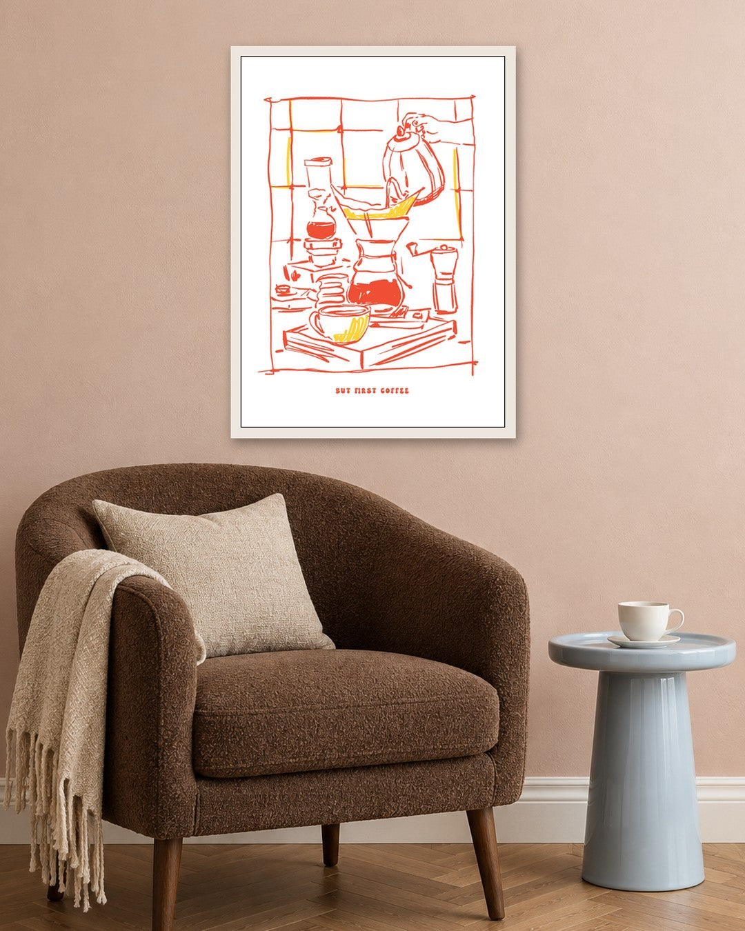 SENT Studio - Cravings Poster No. 42 - white frame in a room