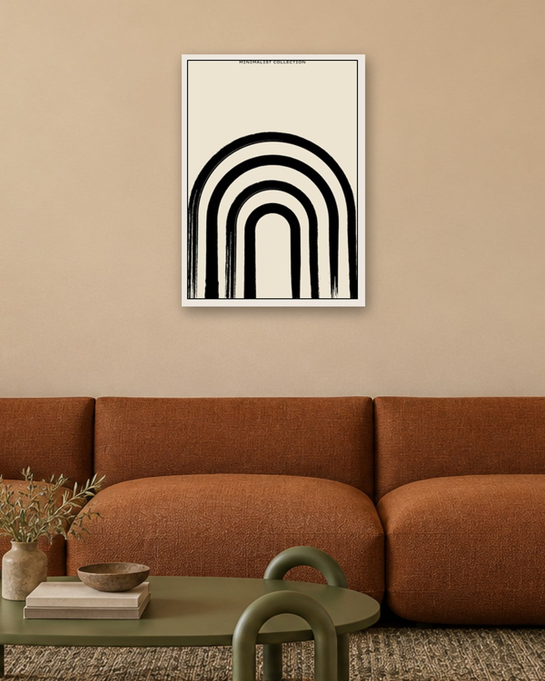 SENT Studio - Bohemian Poster No. 98 - white frame in a room