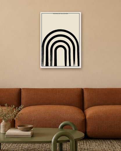 SENT Studio - Bohemian Poster No. 98 - white frame in a room