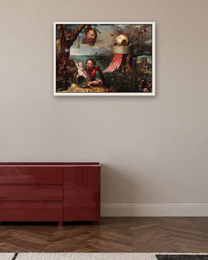 Renaissance Masters - Renaissance Masterpiece No. 393 - white frame in a room