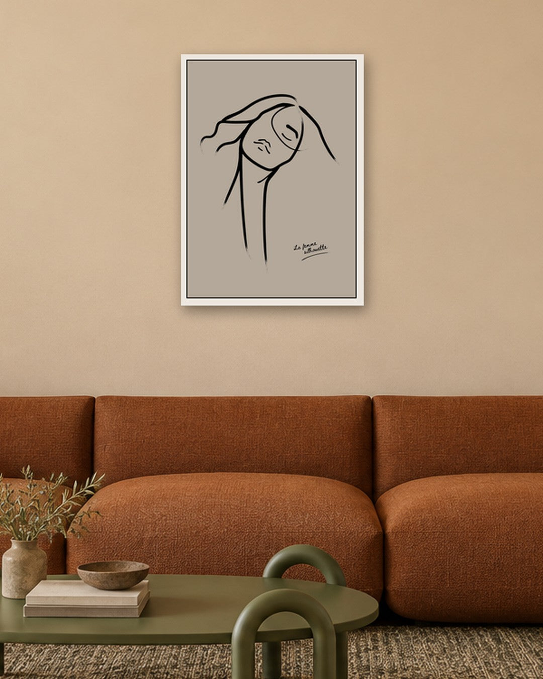 SENT Studio - Bohemian Poster No. 58 - white frame in a room