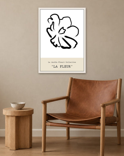 SENT Studio - Bohemian Poster No. 46 - white frame in a room