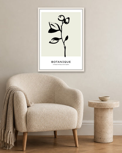 SENT Studio - Bohemian Poster No. 4 - white frame in a room