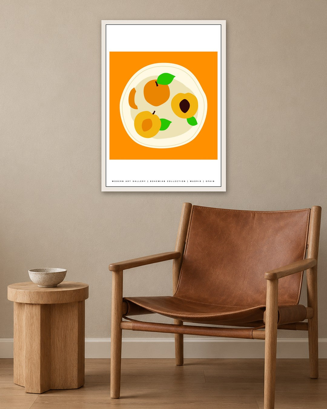 SENT Studio - Artistic Poster No. 21 - white frame in a room