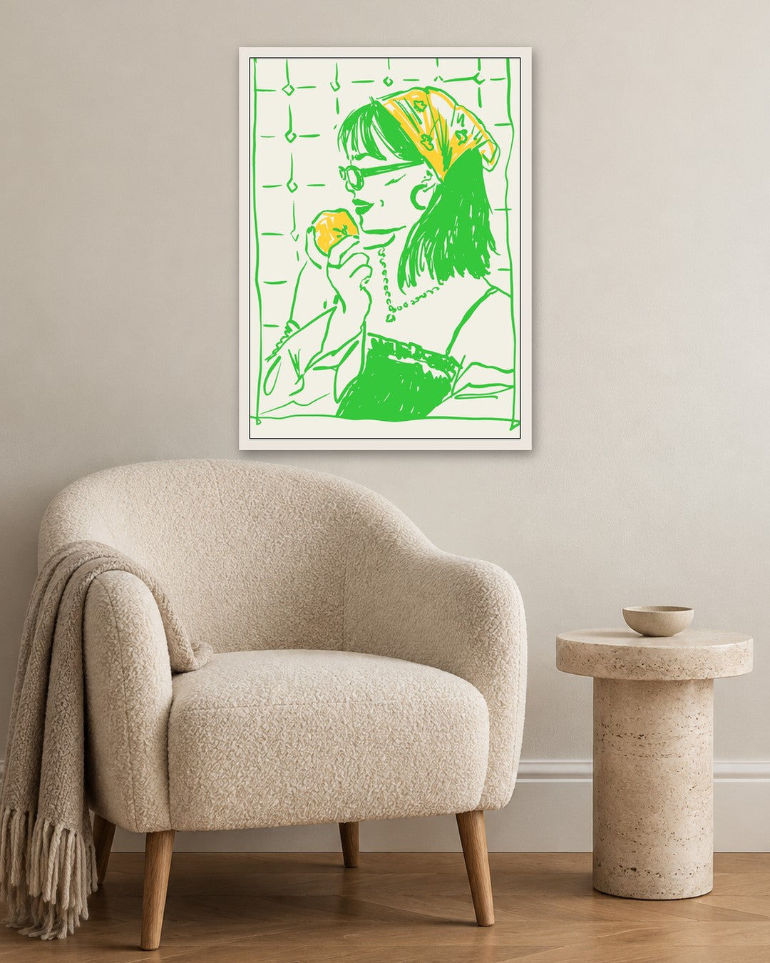 SENT Studio - Cravings Poster No. 58 - white frame in a room
