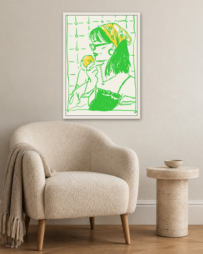 SENT Studio - Cravings Poster No. 58 - white frame in a room