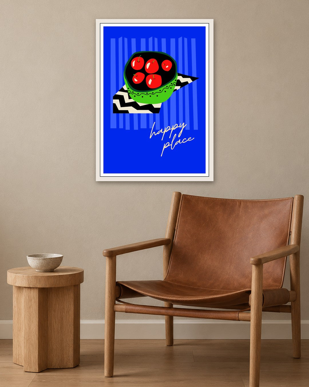 SENT Studio - Artistic Poster No. 45 - white frame in a room