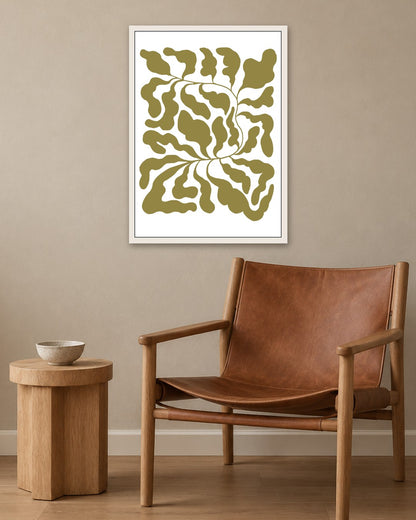 SENT Studio - Blooming Flowers Poster No. 38 - white frame in a room