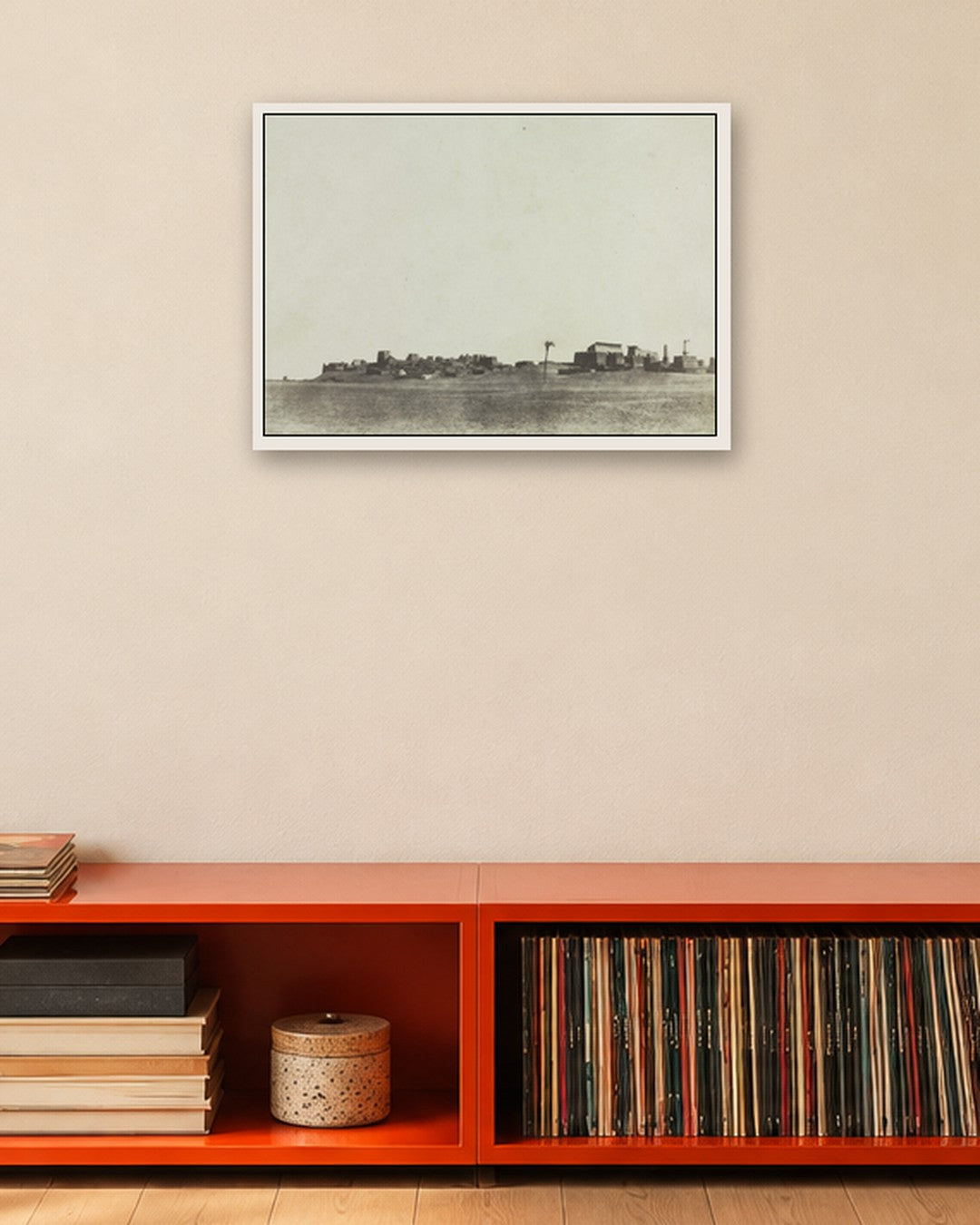 John Beasley Greene - View of Luxor - white frame in a room