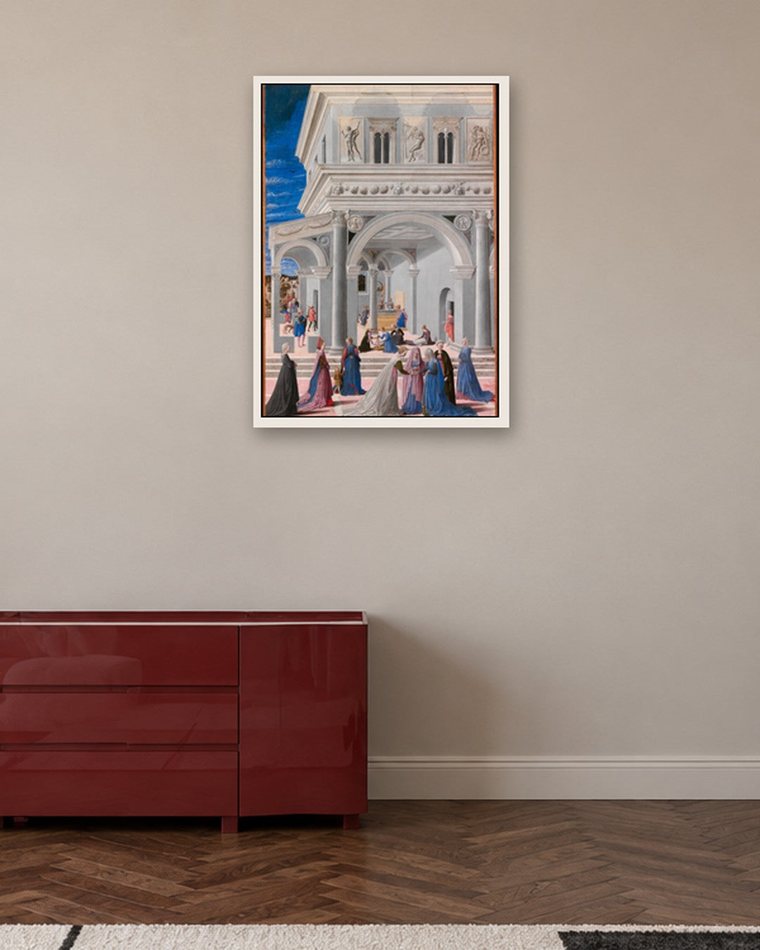 Renaissance Masters - Renaissance Masterpiece No. 166 - white frame in a room