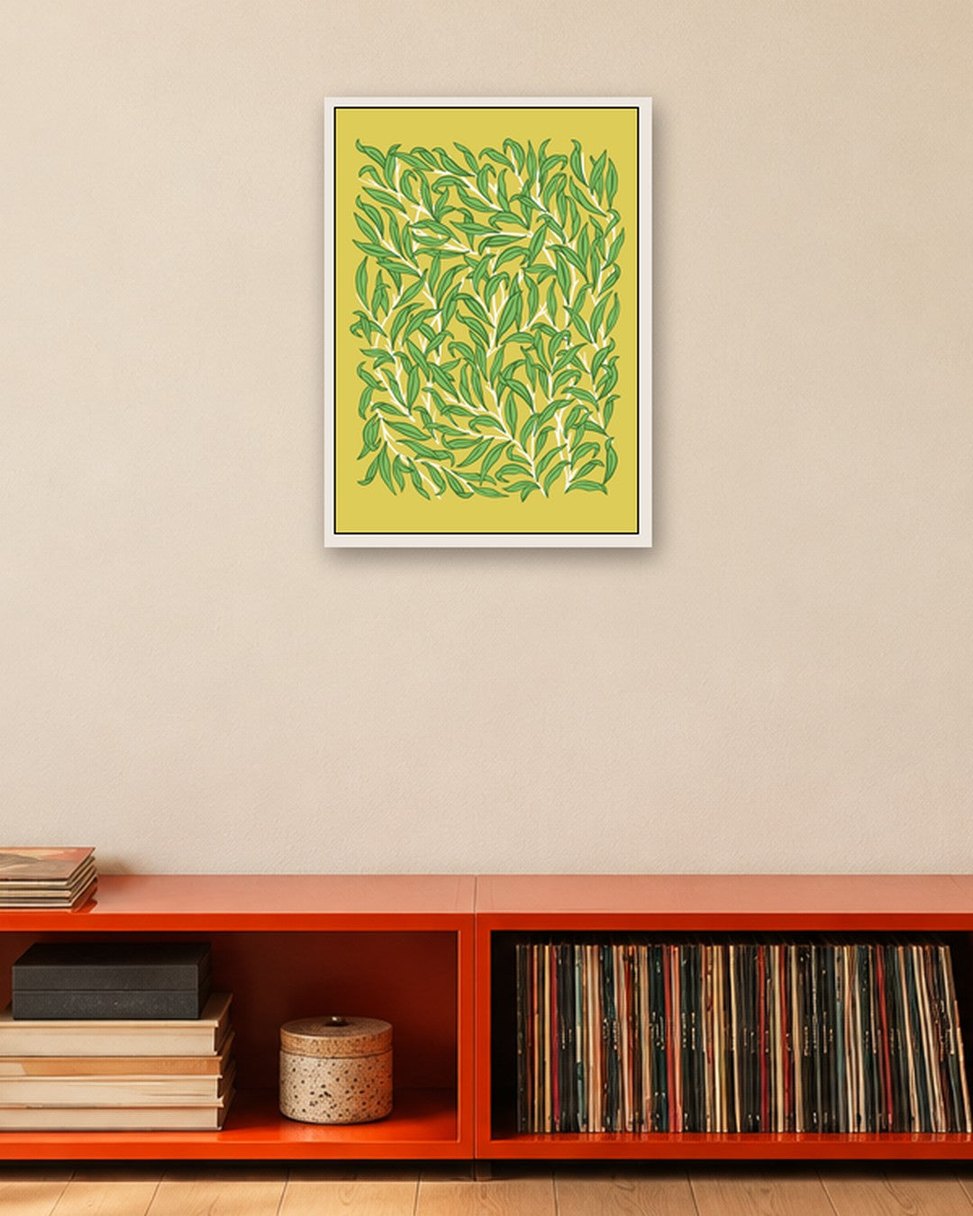SENT Studio - Flower Poster No. 6 - white frame in a room