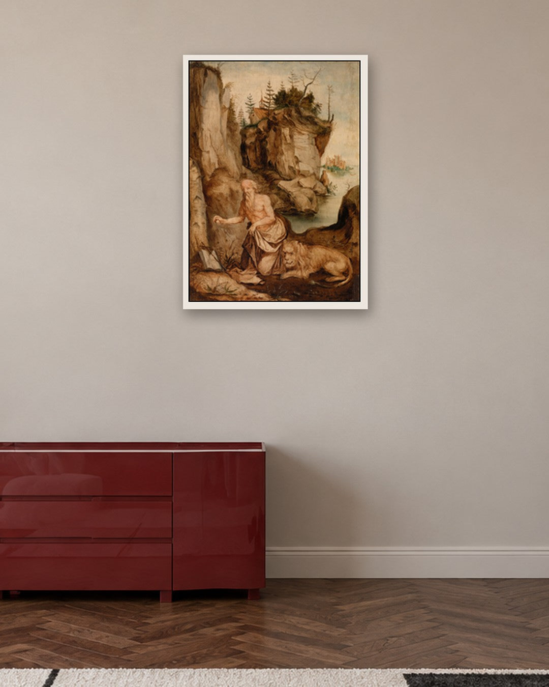 Renaissance Masters - Renaissance Masterpiece No. 124 - white frame in a room