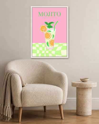 SENT Studio - Cravings Poster No. 3 - white frame in a room