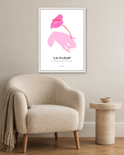 SENT Studio - Abstract Poster No. 36 - white frame in a room