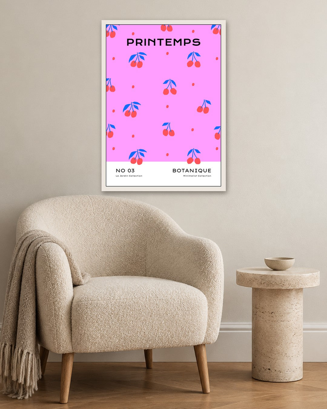 SENT Studio - Abstract Poster No. 2 - white frame in a room