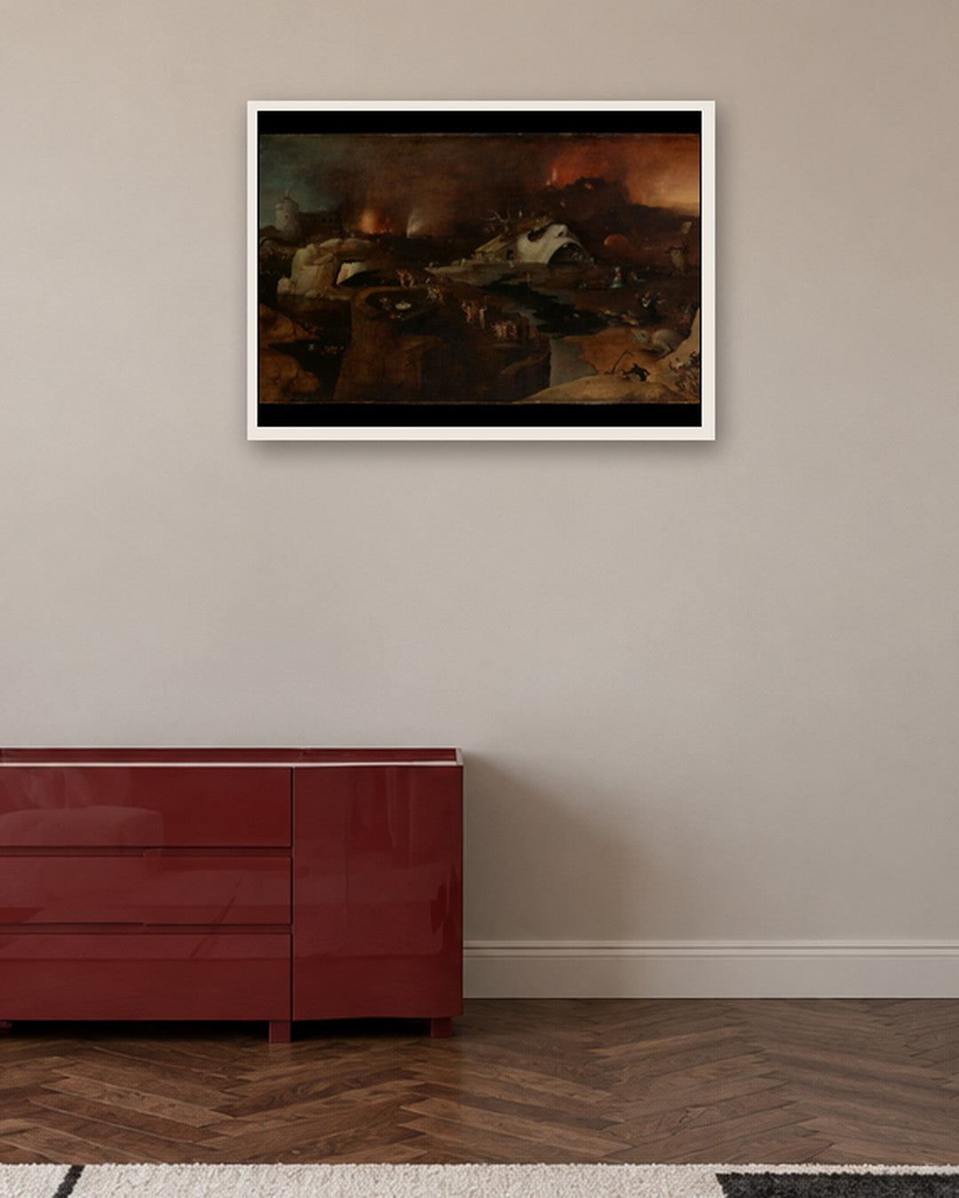 Renaissance Masters - Renaissance Masterpiece No. 134 - white frame in a room