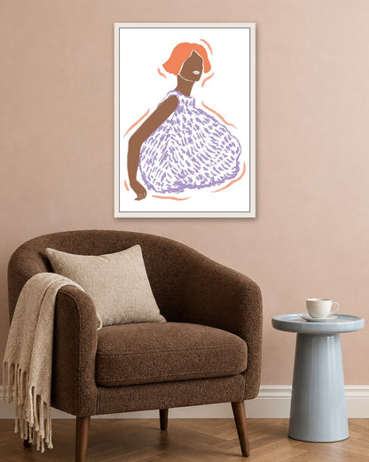 SENT Studio - Blooming Flowers Poster No. 58 - white frame in a room