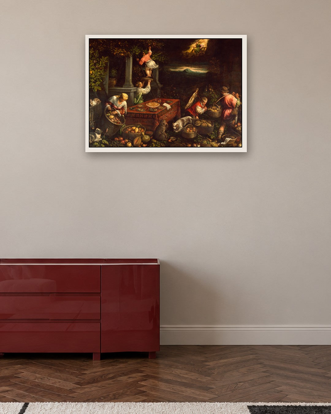 Renaissance Masters - Renaissance Masterpiece No. 49 - white frame in a room