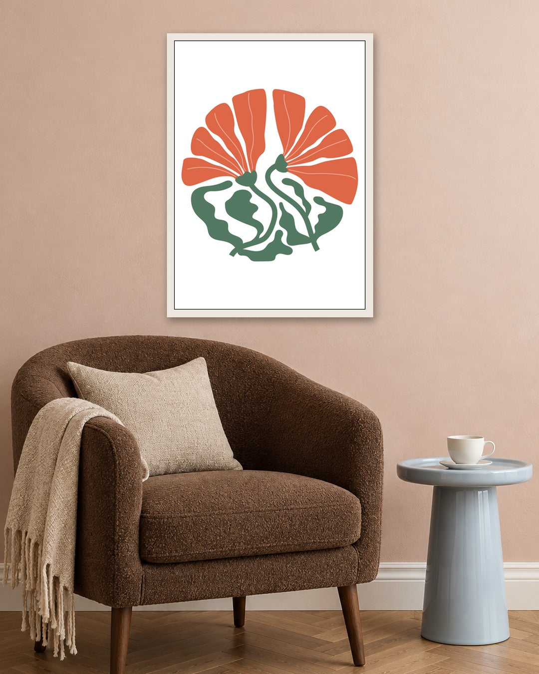 SENT Studio - Organic Cut-out No. 2 - white frame in a room