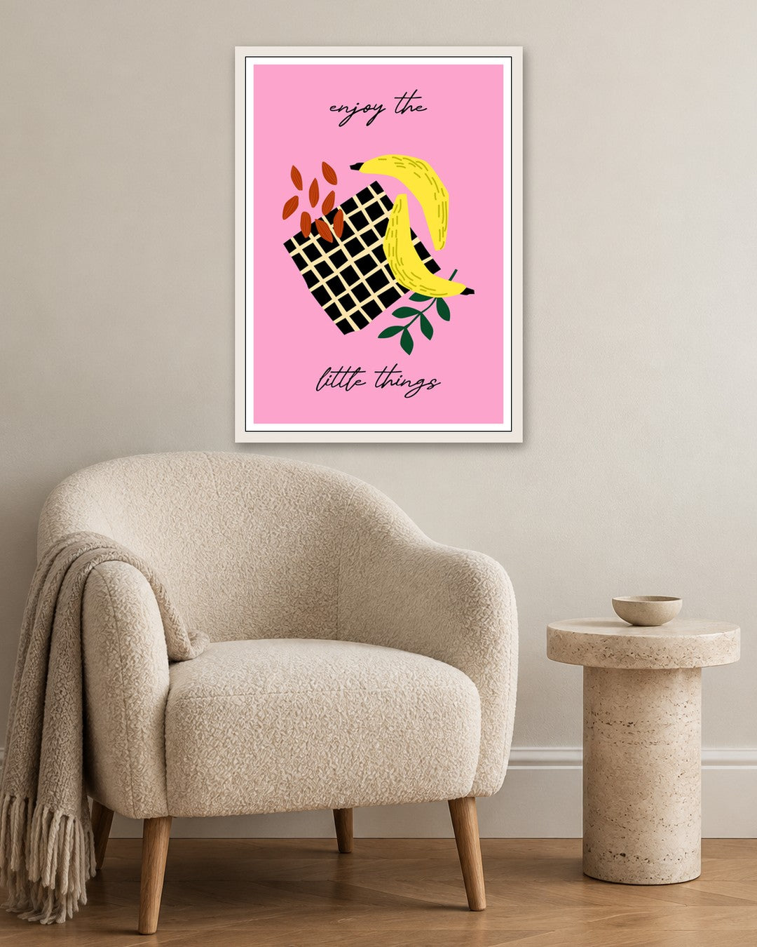 SENT Studio - Artistic Poster No. 46 - white frame in a room