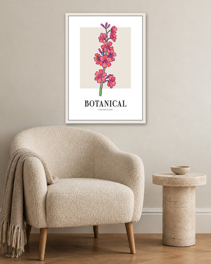 SENT Studio - Flower Poster No. 16 - white frame in a room