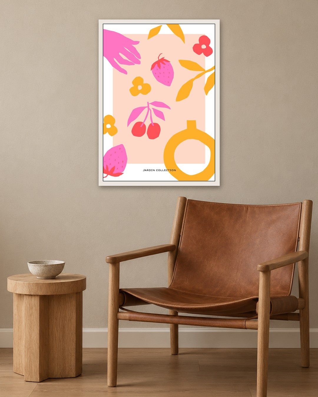 SENT Studio - Abstract Poster No. 42 - white frame in a room
