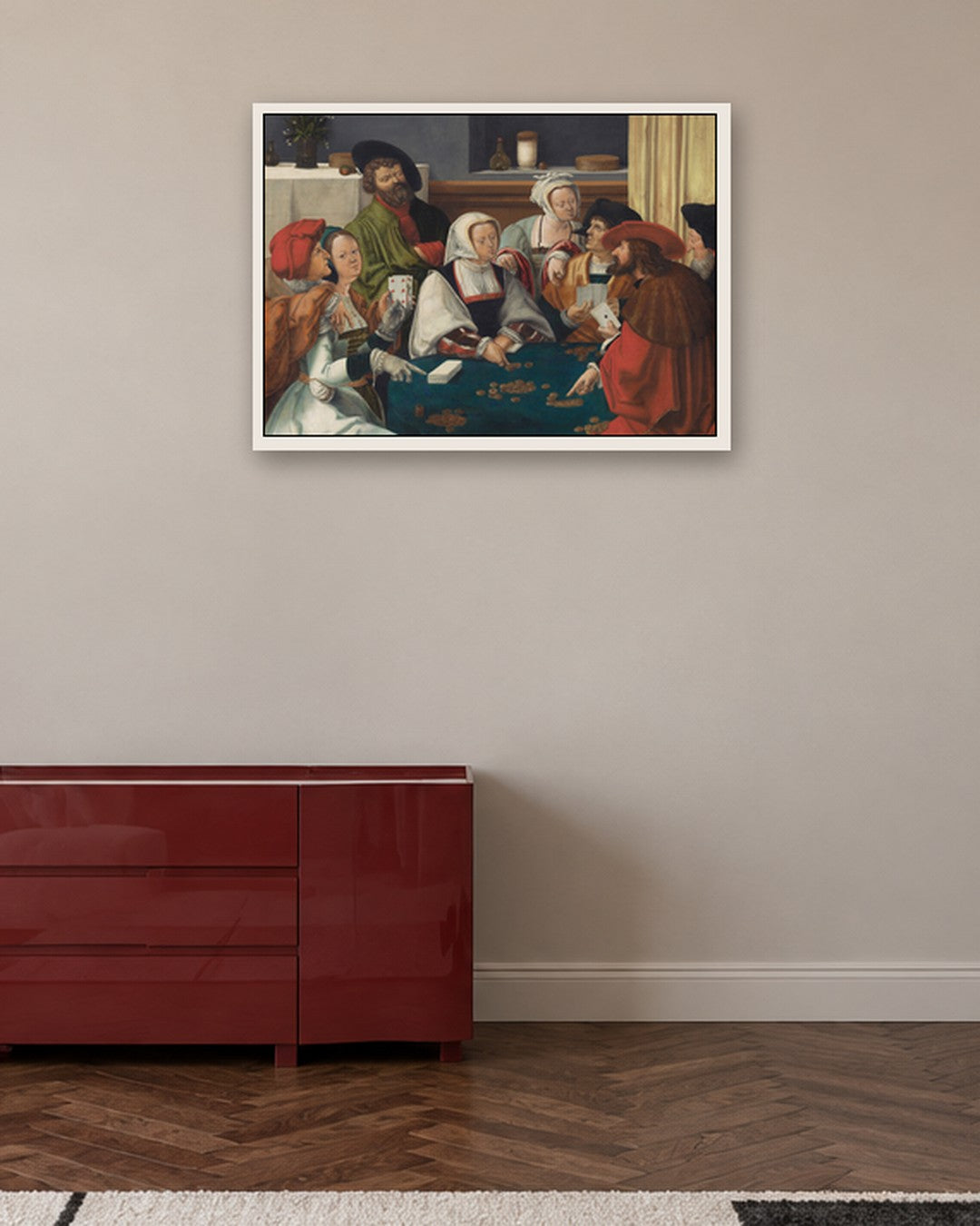 Renaissance Masters - Renaissance Masterpiece No. 84 - white frame in a room